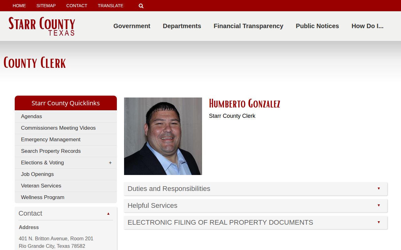 Starr County court disposition and criminal record source