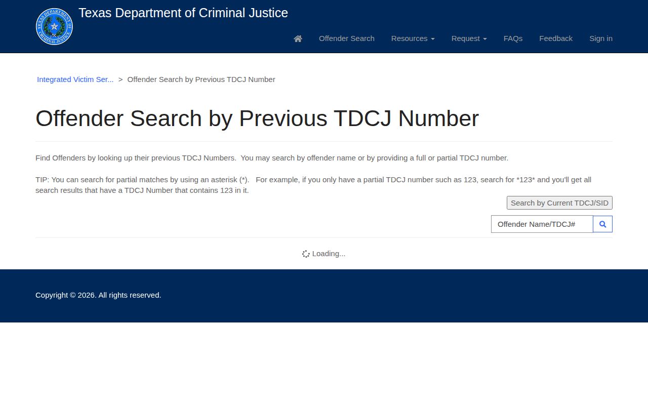 Starr County state custody record search at Texas Department of Criminal Justice
